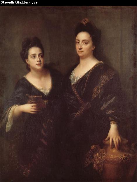 Jean-Baptiste Santerre Two Actresses